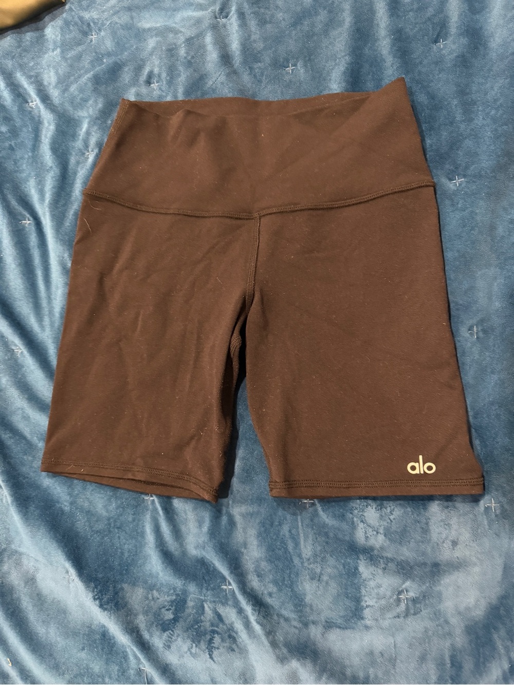 ALO Yoga Black High-Rise Bike Shorts
